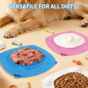 Tappetino in Silicone Anti-ingozzamento per Cani, Tappetino Lenta Alimentazione per Animali Domestici con Ventosa, Ciotola per Cibo Umido e Secco per Cani - Product Image 3