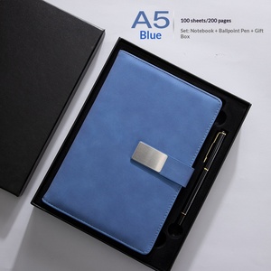 Carnet promotionnel A5 en cuir PU, <span class=keywords><strong>cadeau</strong></span> de remise de diplôme, personnalisable avec nom de marque, couleur et design imprimé en sérigraphie – Lots - Product Image 3