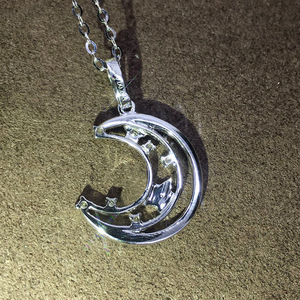 Collana con Ciondolo Luna e Stella per Donne, Stile Giapponese e Coreano, Catena per Clavicola, Gioielli alla Moda - Product Image 5
