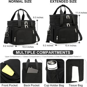 Sac isotherme de pique-nique portable, grand, imperméable, personnalisé pour le camping, échantillon gratuit - Product Image 5