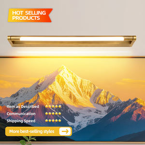 Lámpara de Espejo de Baño Decorativa LED Moderna y Minimalista con Marco de Hierro, Lámpara de Maquillaje de Pared para Paredes Largas - Product Image 2