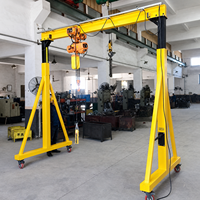 Mini-grue portique simple de 3 tonnes, légère et portable, pour atelier, garage, levage en intérieur
