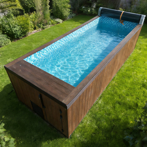 Precios Económicos: Piscina Prefabricada de 40 pies con Mosaico para Jardín, Spa, o Patio, Tipo Contenedor - Product Image 1