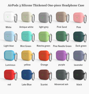 Ivanaze-funda protectora de silicona líquida para <span class=keywords><strong>Apple</strong></span> Airpods 3, versión gruesa de una pieza para <span class=keywords><strong>Airpods3</strong></span> - Product Image 3