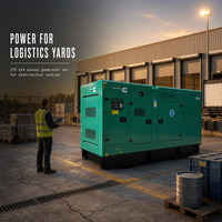 Générateur diesel 275 kVA 300 kVA 400 kVA 500 kVA, moteur d'origine, usine de Guangzhou, groupe électrogène triphasé pour chantier, alimentation 50 Hz