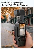 Soporte de Correa con Correa de Mano Antideslizante para DJI Osmo Pocket 4P/4/3, Kit de Agarre de Liberación Rápida con Expansión de Zapata Fría