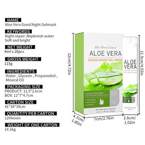 Venta caliente Good Night Jelly Mask Vitamina C Aloe Sleeping Mask Niacinamida desechable al por mayor - Product Image 6