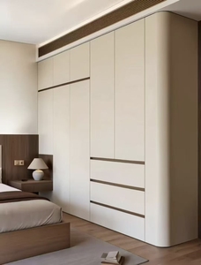 Armario de Dormitorio Blanco de Gran Capacidad, Diseño Moderno y Minimalista, de Madera, con Altura Ajustable - Product Image 2