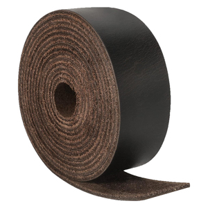 Listo Stock 1/8 pulgadas 1/4 pulgadas 1 pulgada 2 pulgadas de ancho correas planas de cuero para manualidades tiras de cuero de grano completo cuerda para manualidades - Product Image 3