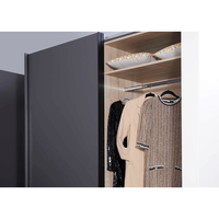 Armoire de chambre à coucher de style européen Armoire moderne en mélamine Organisateur de vêtements meubles de chambre à coucher intégrés Armoire de chambre à coucher