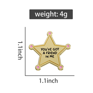 Épingles en émail étoiles personnalisées, vous avez un ami en <span class=keywords><strong>moi</strong></span> broches insignes de revers bijoux drô<span class=keywords><strong>les</strong></span> cadeau pour enfants amis - Product Image 6