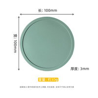 Sous-verre en silicone 10CM résistant aux hautes températures, dessous de plat domestique, tapis de bol, sous-verre en silicone personnalisé avec LOGO créatif