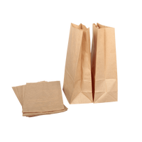 Khpack Sacs en papier kraft blanc SOS de taille d'impression personnalisée en pharmacie pour l'emballage de ramassage de médicaments sur ordonnance et de pilules à l'hôpital