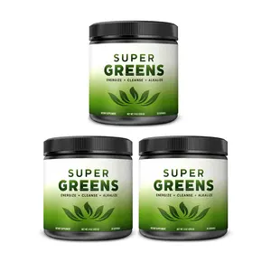 Private Label Custom ized Formula Neues veganes zuckerfreies Super food Bleed Organic Protein Super Greens Powder