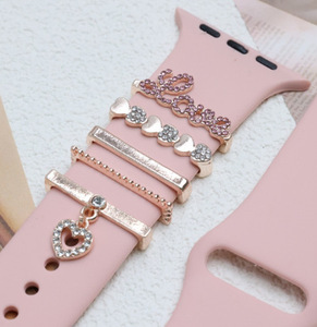Nueva Pulsera de Reloj Inteligente de Aleación de Acero Inoxidable con Incrustaciones de Diamantes para Otoño-Invierno, con Anillo Decorativo en Forma de Corazón, Suave - Product Image 3