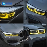 Módulo de Luces de Circulación Diurna CSL Amarillo DRL para BMW Serie 7 G11 G12 LCI 2019-22, 63119498408, Color Amarillo Limón