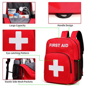 Noodhulp Medische Rugzak Responder Traumatas Voor Emt, Thuiszorg, Rode EHBO-Doos Tassen - Product Image 6