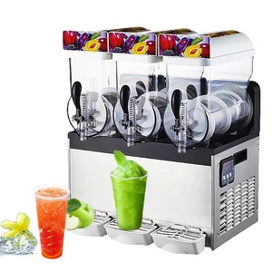 Hete Aanbieding RVS Slushmachine 15L*2 /15L*3 Tank Commerciële IJs Slush Maker voor Melkthee Winkel Café Bar Restaurant - Product Image 2