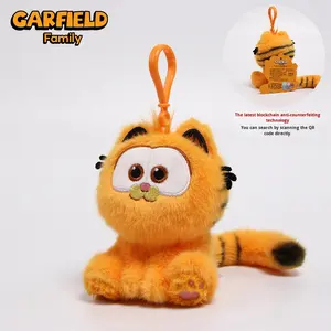 Auténtico para <span class=keywords><strong>Garfield</strong></span> película versión familia felpa llavero colgante PP algodón relleno juguete ornamento para cumpleaños Stres-alivio - Product Image 6