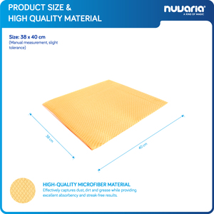 Panno in microfibra a nido d'ape per la pulizia del vetro Panno Senza Aloni per Finestre, Specchi e Superfici in Vetro - Product Image 3