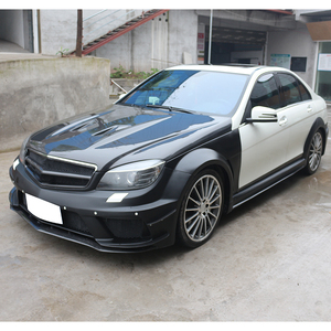 Kit de Carrocería de Fibra de Carbono para Benz Clase C C63 2012-2014, Faros Antiniebla, Parachoques Delantero/Trasero, Capó, Ajuste Universal, 1 Año de Garantía - Product Image 4