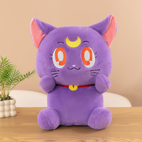 Jouets en peluche Chat Lune pour filles, poupées en gros, cadeaux exquis, bijoux pendentifs, figurines créatives d'arcade, adorables poupées chat
