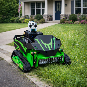 Desbrozadora de césped y maleza para huertos y jardines con cuchilla en Y, cortacésped a gasolina, robot cortacésped con control remoto - Product Image 2