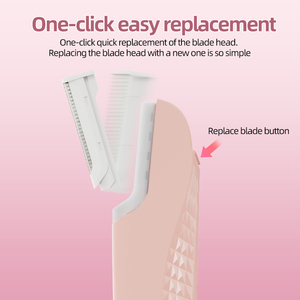 Herramienta de Dermaplaning Sónico para Rostro, Depiladora Recargable con 6 Cuchillas de Repuesto, Eliminador de Vello Facial y Pelusas para Mujeres - Product Image 6
