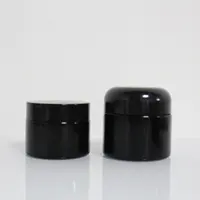 Infinity Jars 1 Liter (34 fl oz) Black Ultraviolet All Glass Refillable Empty Apothecary Jar