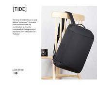 Sac à dos pour ordinateur portable professionnel imperméable AI-MICH avec logo personnalisé, sac pour ordinateur portable de 15,6 pouces pour le bureau, les voyages, cadeau d'entreprise