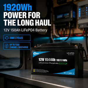 <span class=keywords><strong>Batteria</strong></span> Marina LiFePO4 BSY 12V 150Ah 1920Wh 150A a Ciclo Profondo 3000 Cicli per Motore Elettrico da Traina, Barca, Pesca, Kayak, Camper, Accumulo - Product Image 3