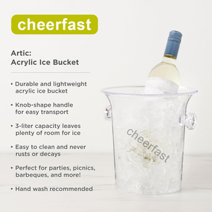 Cubetas de Hielo de Acrílico Transparente Más Populares, Resistentes a Roturas, Aptas para Botellas de Champán, <span class=keywords><strong>Vino</strong></span> y Varias Bebidas - Product Image 5