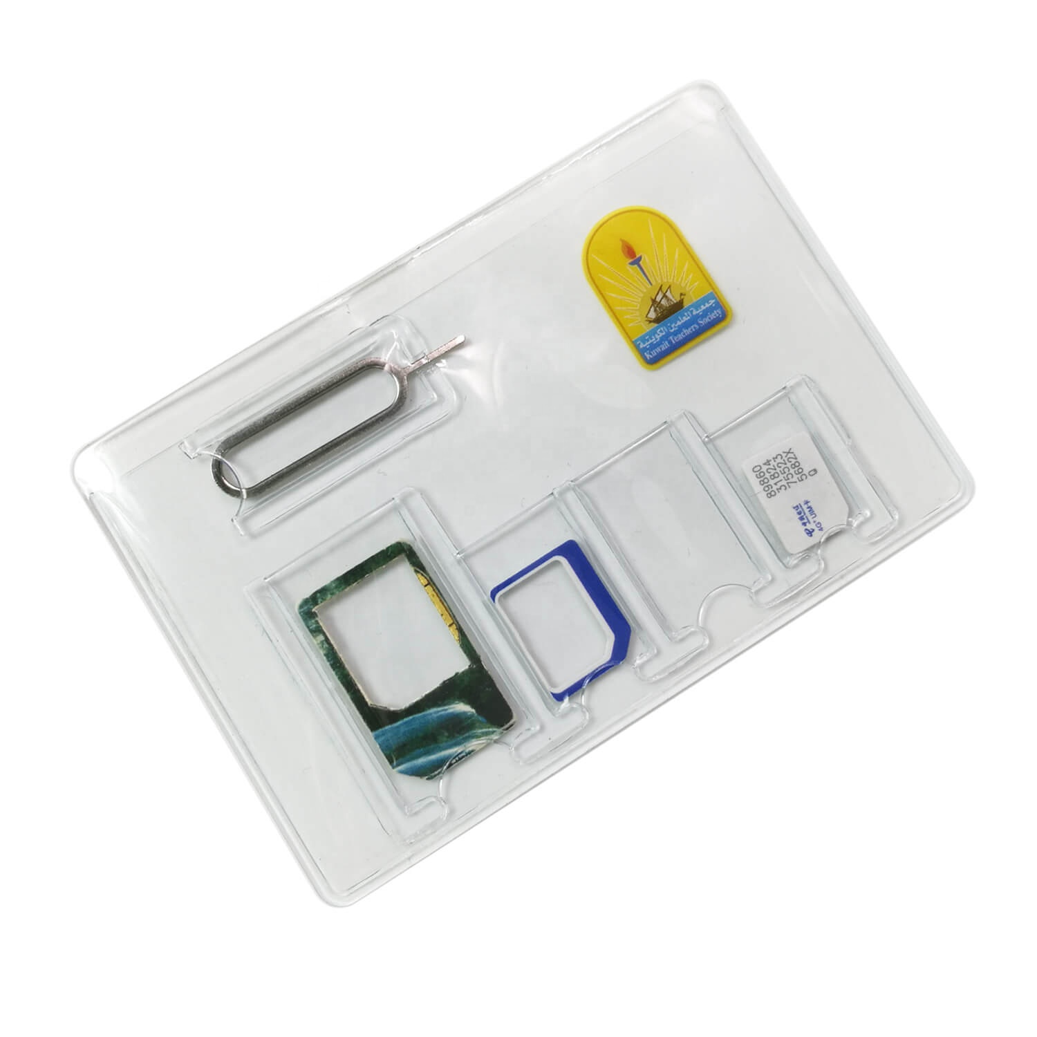 Индивидуальные ПВХ Нано SIM-карты рукав пластиковый держатель Micro SIM-карты