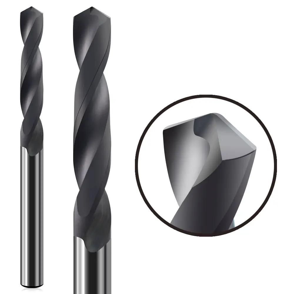 KF Tùy Chỉnh 2 Flutes Kim Cương Graphite Tráng Phay Cutter Khoan Bit