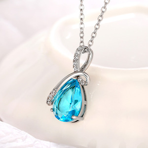 Collar con colgante de gota de agua para mujer, joyería sencilla y moderna, regalo para uso diario - Product Image 2