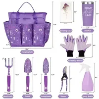 Venta 3PCS Herramientas de jardín Alta calidad Mini Kit de herramientas de jardinería personalizado Metal y plástico 3 en 1 Flores suculentas