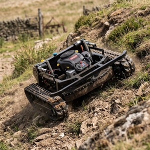 Tondeuse robot hybride sur chenilles télécommandée Black Warrior 608cc Loncin 1000W*2 800mm pour pente de 70 degrés <span class=keywords><strong>Ferme</strong></span> solaire Nouveau - Product Image 4