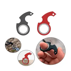 Funny fidget plastic anxiety relief keychain spinner with luminous matches your ninja keychain spinner karambit spinner for keys