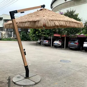 옥외 가구 정원 밀짚 우산 해변을 위한 큰 공가 thatch 양산 안뜰 우산