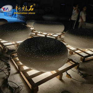 Nuevos Materiales de Construcción de Piedra, Banco Redondo GRC con Asiento de Cemento Translúcido en Forma de Huevo, con Iluminación LED para Espacios Interiores y Exteriores - Product Image 3