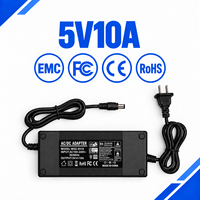Nouvel Arrivage – Adaptateur Secteur Commutable Fiable 5V 10A 50W AC/DC 100-240V à Large Plage de Tension pour Éclairage LED et Appareils Domestiques