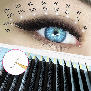 Extensiones de Pestañas Individuales Curva J 8 15mm Naturales Suaves Para Uso Profesional - Product Image 1