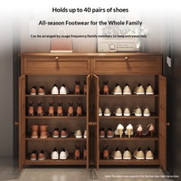 Meuble à chaussures moderne en bambou, luxe léger, haut de gamme, pour chambre et entrée, rangement vertical multicouche, mobilier de maison