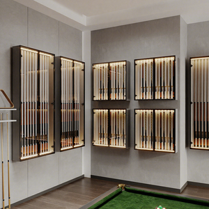 Armoire <span class=keywords><strong>de</strong></span> rangement <span class=keywords><strong>pour</strong></span> queues <span class=keywords><strong>de</strong></span> <span class=keywords><strong>billard</strong></span>, armoire murale suspendue avec vitrine en verre et panneau artificiel <span class=keywords><strong>pour</strong></span> salle <span class=keywords><strong>de</strong></span> <span class=keywords><strong>billard</strong></span>, salle <span class=keywords><strong>de</strong></span> membres - Product Image 1