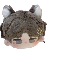 Personnalisable OEM : Porte-clés en peluche avec tête de personnage (5cm, 10cm, 12cm), Pendentif jouet anime sur mesure