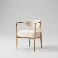 Chaises de salle à manger en bois, fauteuils, solution complète, siège rembourré, bois massif, tissu, chaises de salle à manger de luxe personnalisées pour les distributeurs