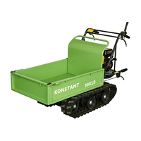Konstant CE-geprüfte Benzin-Schubkarre 300kg Mini-Beton kipper Crawler Kleiner Transporter Mini-Ketten kipper