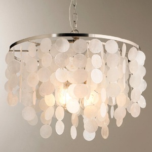 Hiện đại Lustre Salon vỏ đèn chùm Bắc Âu tự nhiên <span class=keywords><strong>Seashell</strong></span> treo đèn cho Nhà pendent Chiếu Sáng Đèn chùm cho phòng khách - Product Image 6