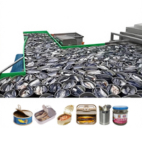 Ligne de production de mise en conserve de sardines et de thon entièrement automatique, machine de fabrication