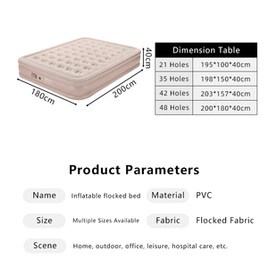 <span class=keywords><strong>Letto</strong></span> Gonfiabile Alto con 48 Fori Riempiti Morbidi e Pompa Integrata, Pronto all'Uso, Adatto per Interni ed Esterni. - Product Image 4